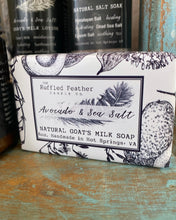 Load image into Gallery viewer, Avocado &amp; Sea Salt Natural Sugar Scrub - by The Ruffled Feather
