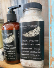 Load image into Gallery viewer, Peach Poppies Natural Salt Soak - by The Ruffled Feather
