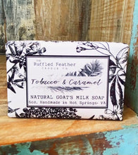 Load image into Gallery viewer, Tobacco &amp; Caramel Goat Milk Soap - by The Ruffled Feather
