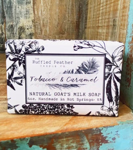 The Ruffled Feather Goat's Milk Soap - Tobacco & Caramel