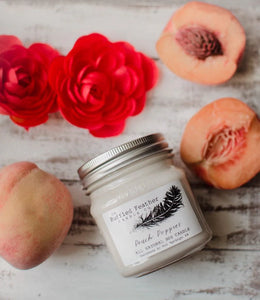 Peach Poppies Soy Candle