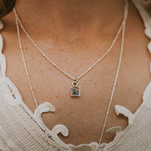 Load image into Gallery viewer, Gold Botanical Necklace - Tiny Square
