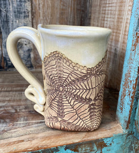 Lace-Impressed Mug