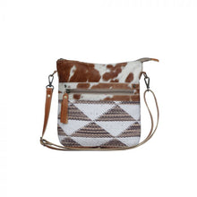 Load image into Gallery viewer, Genuine Leather &amp; Natural Hair-On Shoulder Bag/Cross-body Bag
