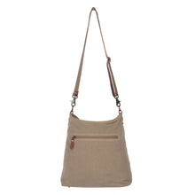 Load image into Gallery viewer, Up-Cycled Canvas &amp; Genuine Leather Shoulder Bag/Cross-body Bag
