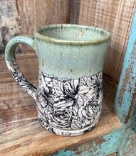 Load image into Gallery viewer, Handcrafted Floral Mug

