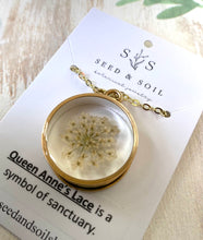 Load image into Gallery viewer, Gold Botanical Necklace - Deep Round
