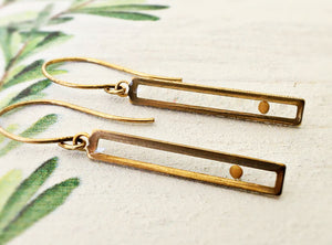 Gold Botanical Earrings - Mustard Seed Bar