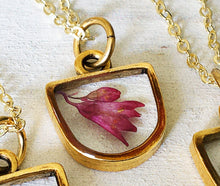 Load image into Gallery viewer, Gold Botanical Necklace - Half-Circle
