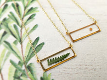 Load image into Gallery viewer, Gold Botanical Necklace - Bar
