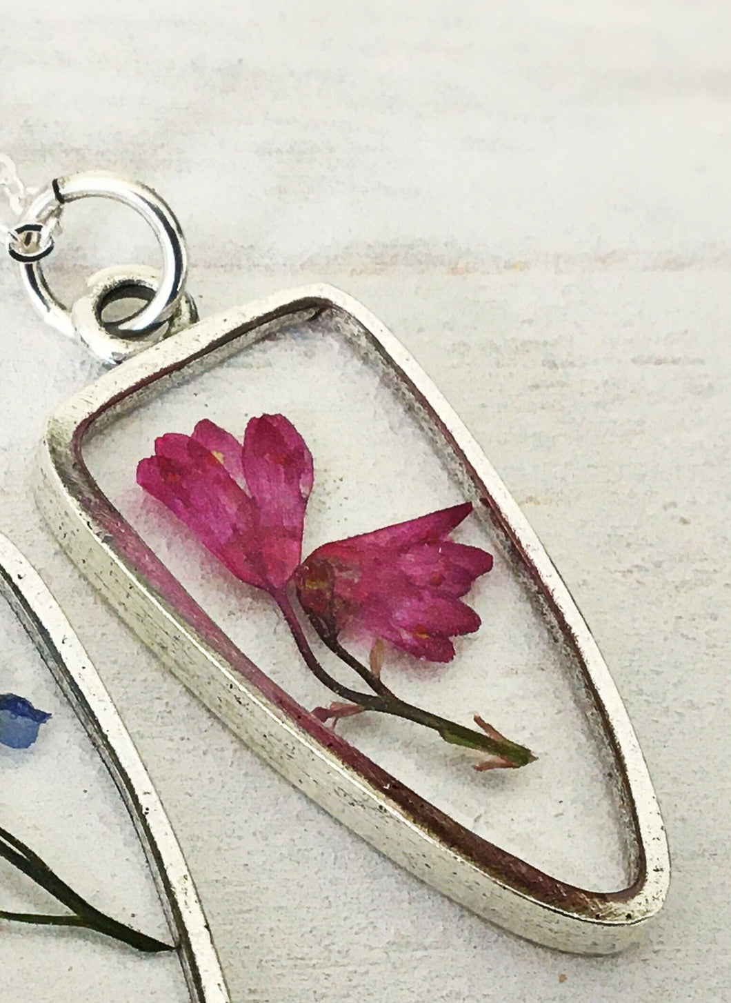 Silver Botanical Necklace- Large Arrowhead