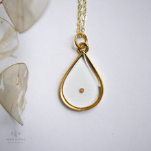 Load image into Gallery viewer, Gold Botanical Necklace - Large Teardrop
