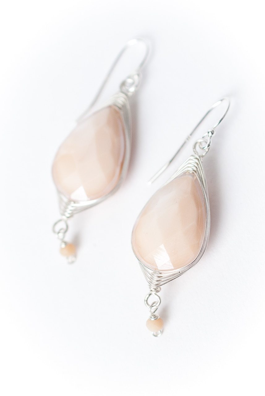 Crystal Herringbone Earrings