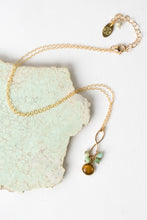 Load image into Gallery viewer, Chrysoprase and Cat&#39;s Eye Necklace
