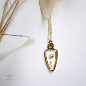 Gold Botanical Necklace - Small Arrowhead