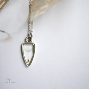 Silver Botanical Necklace - Small Arrowhead
