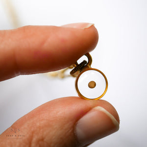Gold Botanical Necklace - Small Circle