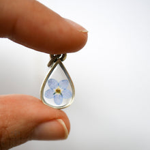Load image into Gallery viewer, Silver Botanical Necklace - Small Teardrop
