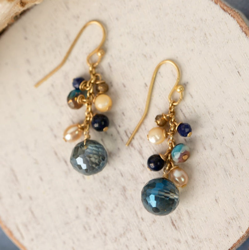 Gemstone, Crystal, & Pearl Earrings