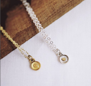 Mustard Seed  Necklace - Tiny Circle