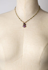 Garnet, Czech Glass Necklace