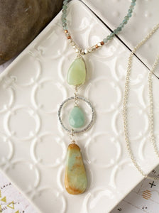 Apatite, Jade, & Amazonite Necklace
