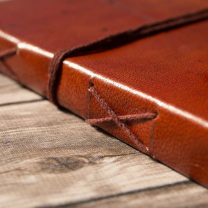 Handmade Leather Journal and Sketchbook - William Faulkner