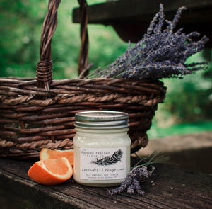 Lavender & Tangerine, Soy Candle