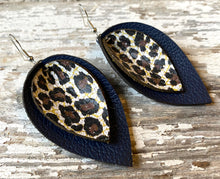 Load image into Gallery viewer, Double Layered Leather Earrings
