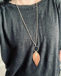 Brass & Leather Necklace
