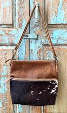 Load image into Gallery viewer, Genuine Leather &amp; Natural Hair-On Shoulder Bag/Cross-body Bag
