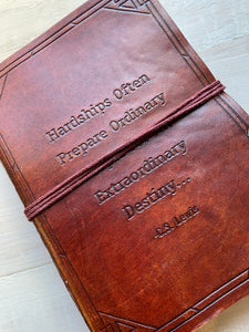 Handmade Leather Journal and Sketchbook -C.S. Lewis