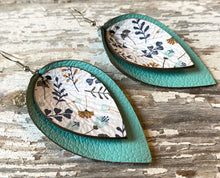Load image into Gallery viewer, Double Layered Leather Earrings

