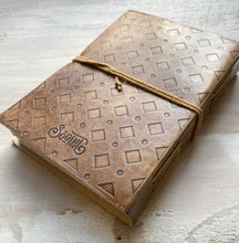 Load image into Gallery viewer, Handmade Leather Journal and Sketchbook - She Persisted
