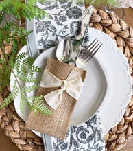 Load image into Gallery viewer, Cutlery Pouches - Cream Ribbon
