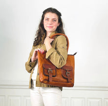 Load image into Gallery viewer, Genuine Leather Tote Bag
