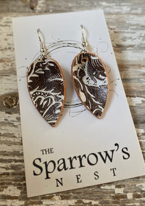 Leather Earrings - Small