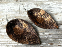 Load image into Gallery viewer, Leather Hair-On Earrings
