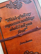 Load image into Gallery viewer, Handmade Leather Journal and Sketchbook - Jane Austen
