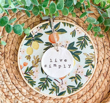 Load image into Gallery viewer, Embroidery Hoop Decor - Live Simply

