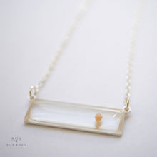 Load image into Gallery viewer, Silver Botanical Necklace - Bar
