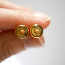 Load image into Gallery viewer, Tiny Botanical Earrings - Mustard Seed Studs
