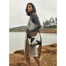 Load image into Gallery viewer, Genuine Leather, &amp; Natural Hair-On Leather Shoulder Bag/Cross-body Bag
