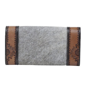 Genuine Leather & Natural Hair-On Wallet